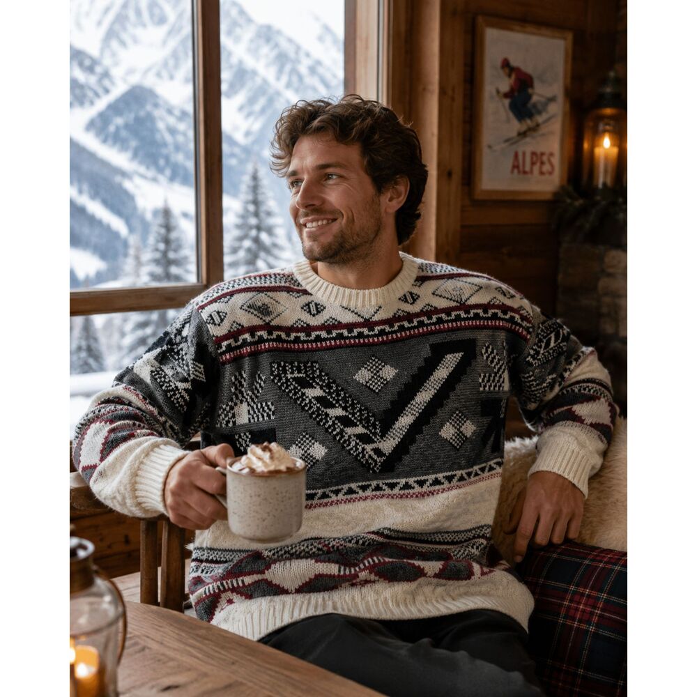 Vintage Ski Chalet Crew Neck Sweater XL Apparatus Men's Southwest Unisex